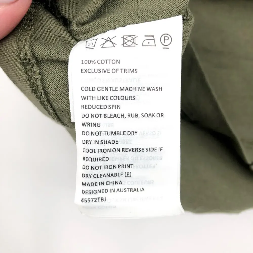 BARDOT JUNIOR Toddler Bardot Tee 4T Khaki Green Short Sleeves NWT